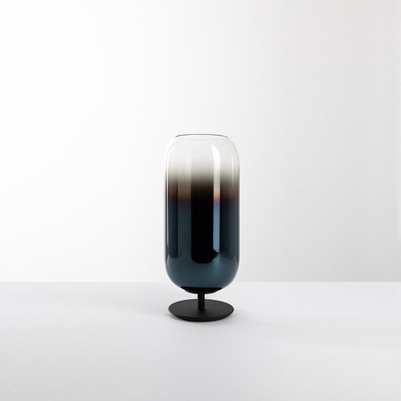 Artemide stolní lampa Gople Mini E14 max 6 W Design Collection černá/modrá