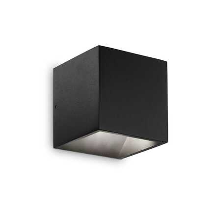 LED Venkovní nástěnné svítidlo Ideal Lux Rubik AP1 nero 142302 černé 4000K