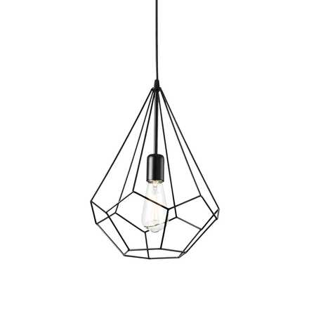 Závěsné svítidlo Ideal Lux Ampolla-3 SP1 nero 148175 černé 30cm