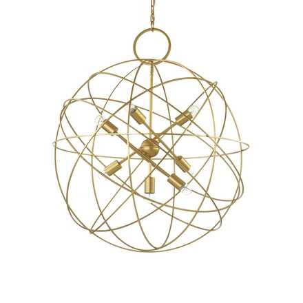 Závěsné svítidlo Ideal Lux Konse SP7 oro 156033 zlaté 80cm