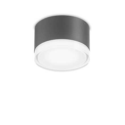 Venkovní stropní a nástěnné svítidlo Ideal Lux Urano PL1 small antracite 168111 antracitové 12cm IP44