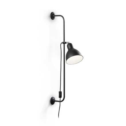Nástěnná lampa Ideal Lux Shower AP1 nero 179643 černá