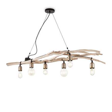 Závěsné svítidlo Ideal Lux Driftwood SP6 180922 140cm 6x60W