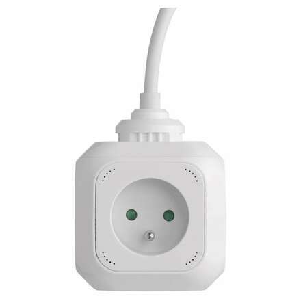 EMOS Rozbočovací kostka s prodl. přívodem – 4 zás. + 2× USB, 1,9m 1902040190