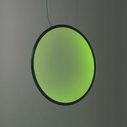 Artemide závěsné svítidlo Discovery Vertical 100 RGBW 59 W stmívatelné černé