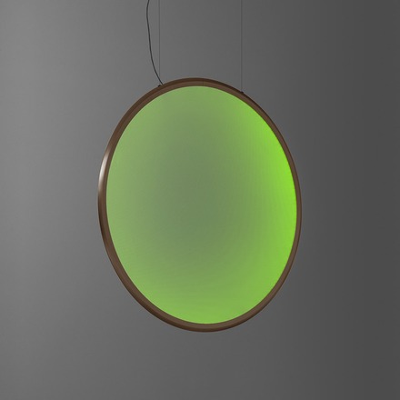 Artemide závěsné svítidlo Discovery Vertical 100 RGBW 59 W stmívatelné bronz