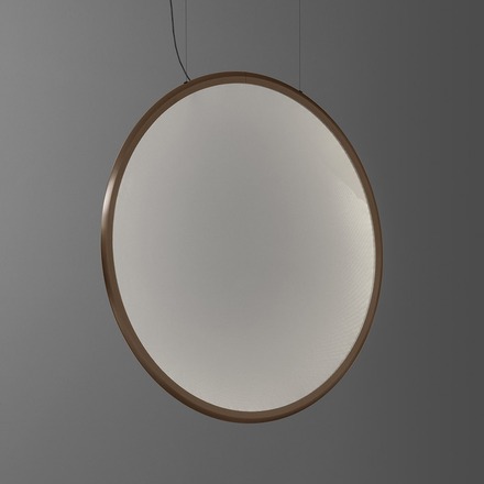 Artemide závěsné LED svítidlo Discovery Vertical 140 80 W 3000K stmívatelné bronz