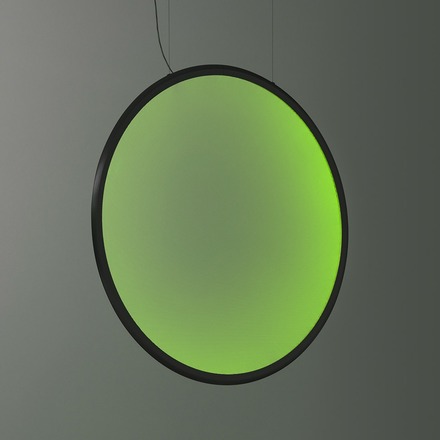 Artemide závěsné svítidlo Discovery Vertical 140 RGBW 79 W stmívatelné DALI černé