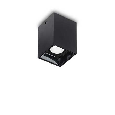 LED Stropní svítidlo Ideal Lux Nitro Square Nero 206042 hranaté černé 10W 900lm