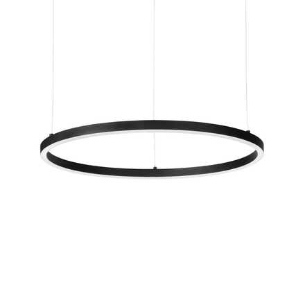 LED Závěsné svítidlo Ideal Lux Oracle Slim D90 Nero 229508 48W 3000lm IP20 90cm černé