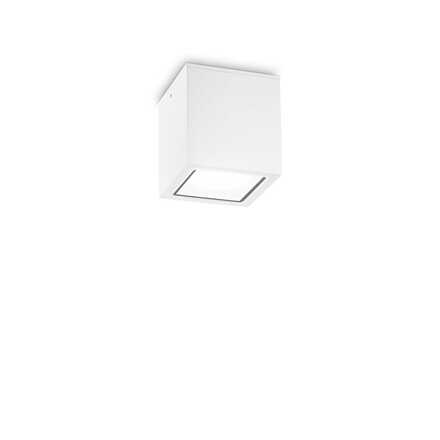 Venkovní stropní přisazené svítidlo Ideal Lux TECHO PL1 SMALL BIANCO 251561 GU10 1x20W IP54 9cm bílé