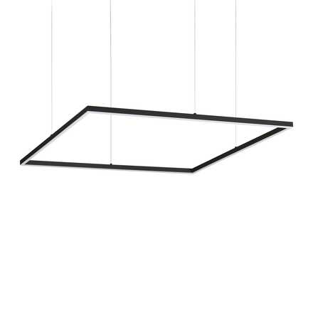 LED Závěsné svítidlo Ideal Lux ORACLE SLIM D90 SQUARE BK 3000K 259208 51W 4100lm 3000K IP20 85cm hranaté černé