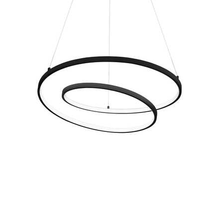 LED Závěsné svítidlo Ideal Lux OZ SP D60 NERO 269436 47W 5000lm 3000K IP20 60cm černé