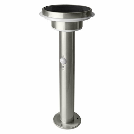 LEDVANCE ENDURA Style Solar 40cm Post Sensor Double Circle 6W Stainless Steel 4058075392700