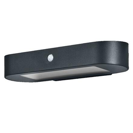 LEDVANCE venkovní nástěnné svítidlo ENDURA Style Solar Oval Wall Sensor 6W 3000K 4058075766228