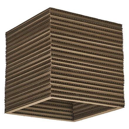 LEDVANCE stropní svítidlo Cardboard Square E27 hnědé 4058075837409