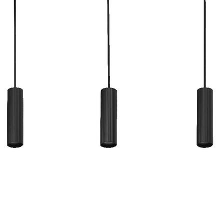 LEDVANCE LED závěsné svítidlo Drums 3xGU10 2xLED černé 4058075838581