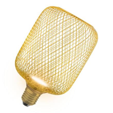 LEDVANCE DECOR LED FLAT SQUARE 100 GOLD 3.5W 827 Frosted E27 Non-DIM 4058075840102