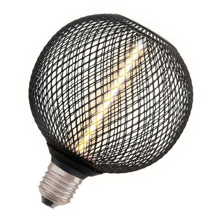 LEDVANCE DECOR LED STRAW FILAMENT GLOBE 125 12 BLACK DIM 3.5W 818 E27 4058075840249