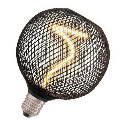 LEDVANCE DECOR LED SPIRAL FILAMENT GLOBE 125 14 BLACK DIM 3.5W 818 E27 4058075840287