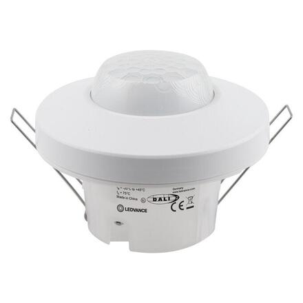 LEDVANCE stropní pohybové do podhledu čidlo DALI-2, 10-22,5 V, detekce 40×5 m, úhel 360°