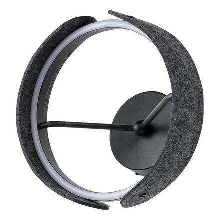 LEDVANCE nástěnné svítidlo Decor Curve Felt 20 W 220-240 V 3000 K tmavě šedé