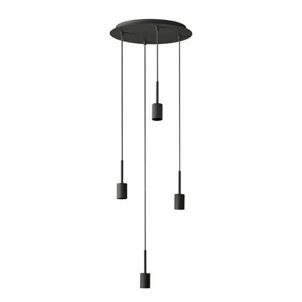 LEDVANCE závěsné svítidlo Decor Pendant Needle Plate 4xE27 220-240 V tmavě šedé