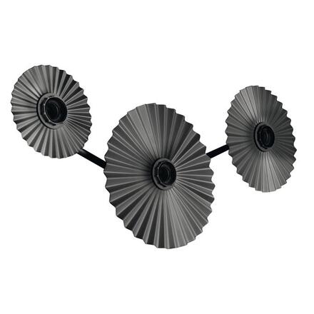 LEDVANCE nástěnné svítidlo Decor Plisse 3xE27 220-240 V tmavě šedé