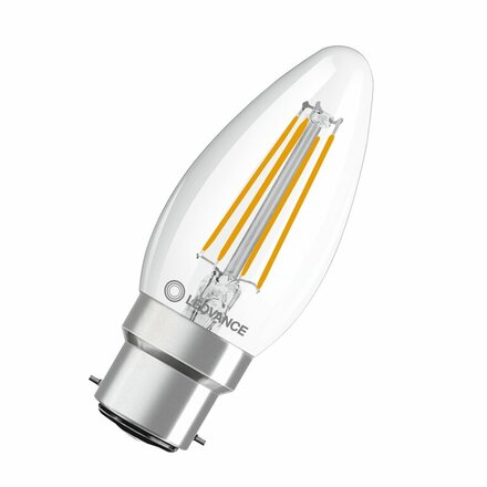 LEDVANCE LED CLASSIC B 40 P 4W 827 FIL CL B22D 4099854069314