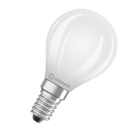 LEDVANCE LED Classic P 40 Filament třída A S 2.2W 827 matná E14 4099854255458