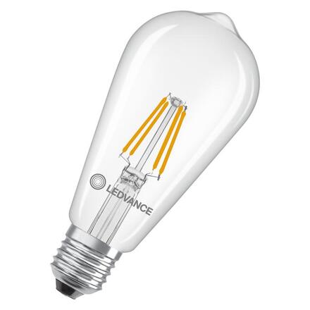 LEDVANCE LED Classic Edison 40 Filament P 3.4W 827 čirá E27 4099854467417