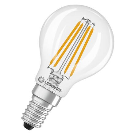 LEDVANCE LED Classic P 60 Filament třída A S 3.8W 827 čirá E14 4099854477607