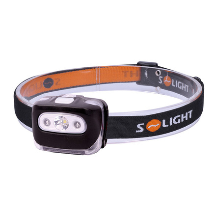 Solight čelová LED svítilna, 3W + červené světlo, 3x AAA WH27