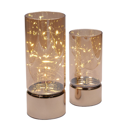 Solight sada dvou vánočních LED světélek, 15/20cm, 30x LED, AA baterie 1V287