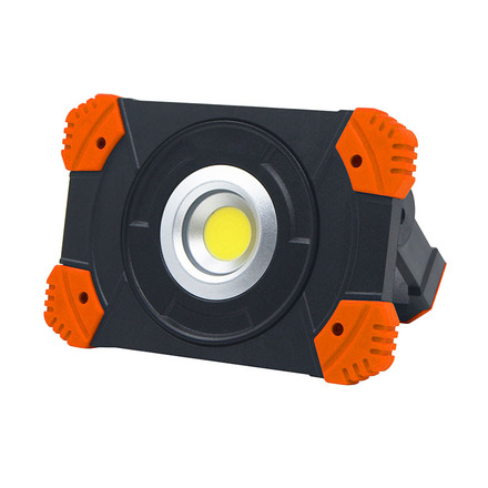 Solight LED reflektor 10W, přenosný, nabíjecí, 1000lm, oranžovo-černý WM-10W-RE