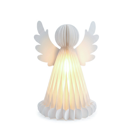 Solight anděl s LED osvětlením a časovačem, 37cm, 3xAA 1V309