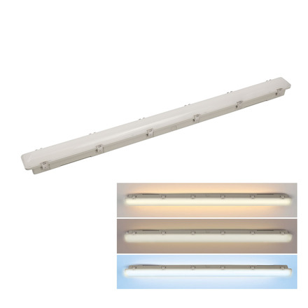 Solight LED osvětlení prachotěsné, IP65, 40W, 4800lm, 3CCT - volitelná chromatičnost, 120cm, Lifud WO529-1