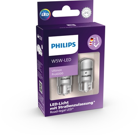 Philips LED W5W 12V 0,9W Ultinon Pro6000 6000K 2ks 11961HU60X2