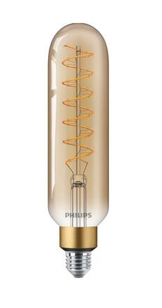 Philips Vintage LED žárovka E27 T65 7W 470lm 1800K stmívatelná, gold