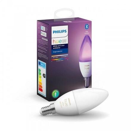 Hue White and Color Ambiance Bluetooth LED žárovka E14 87195143566106W 470lm 2000-6500K RGB