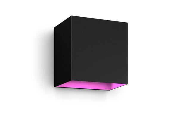 Philips HUE WACA Resonate venkovní nástěnné LED svítidlo 8W 590lm 2000-6500K RGB IP44, černé