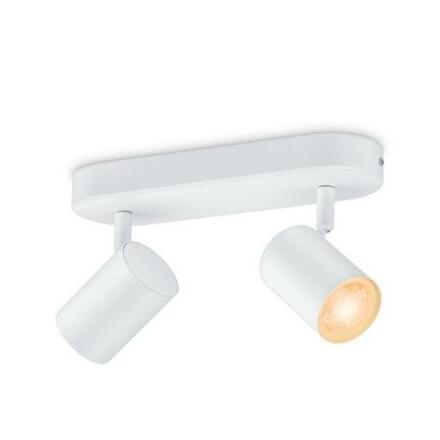 Philips Stropní bodové svítidlo WiZ IMAGEO 8719514551893 LED GU10 2x4,9W 2x345lm 2200-6500K RGB IP20 CRI90 bílé, stmívatelné