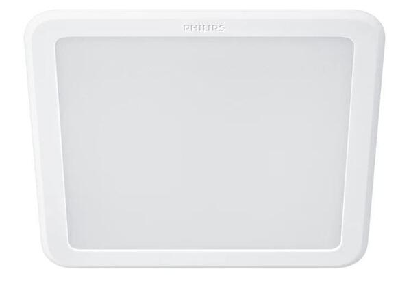 Philips Meson podhledové LED svítidlo 16,5W 1660lm 3000K 16,5cm hranaté IP20, bílé