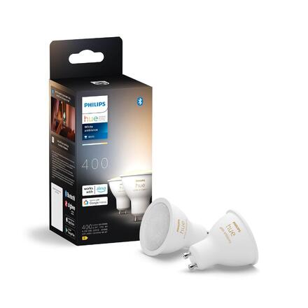 Philips Hue WA sada 2x žárovka LED GU10 4,2W 400lm 2200-6500K CRI80 IP20