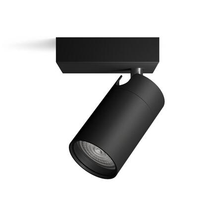Philips Idris bodové koupelnové svítidlo 1x GU10 5W bez zdroje IP44, černé