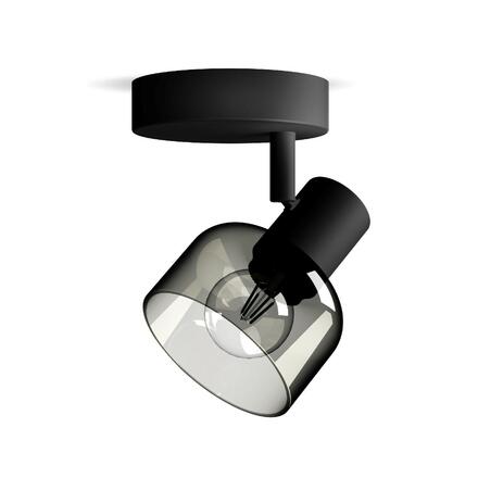Philips Sleet bodové svítidlo 1x E14 25W bez zdroje 13cm IP20, černé