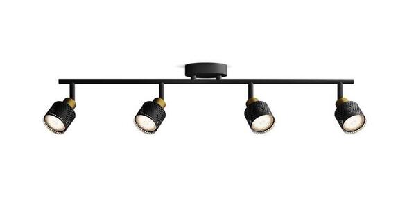 Philips Niall bodové svítidlo 4x GU10 5W bez zdroje 69,5cm IP20, černé