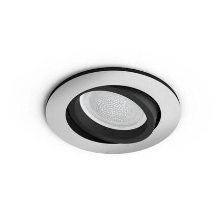 Philips Hue WACA Centura podhledové LED svítidlo GU10 5.7W 350lm 2000-6500K RGB IP20 kulaté hliník