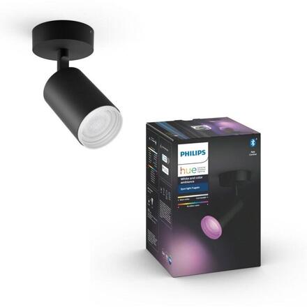 Philips Hue 50631/30/P7 Hue WACA Fugato bodové LED svítidlo GU10 5,7W 350lm 2000-6500K RGB IP20 černá