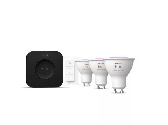 Philips Hue WCA 3x LED žárovka, 4,2W, 400lm, ovladač, bridge